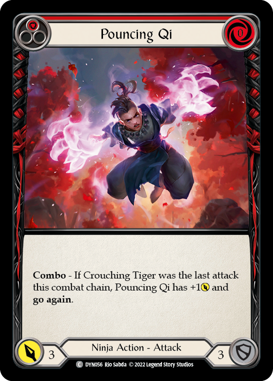 Pouncing Qi (Red) [DYN056] (Dynasty) | Card Citadel