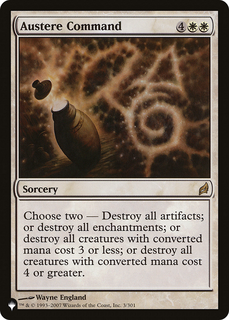 Austere Command (Surge Foil) [Marvel Super Heroes Commander] | Card Citadel