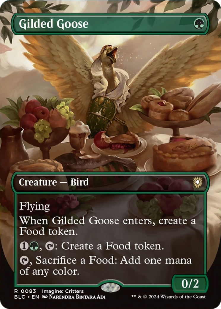 Gilded Goose (Borderless) [Bloomburrow Commander] | Card Citadel