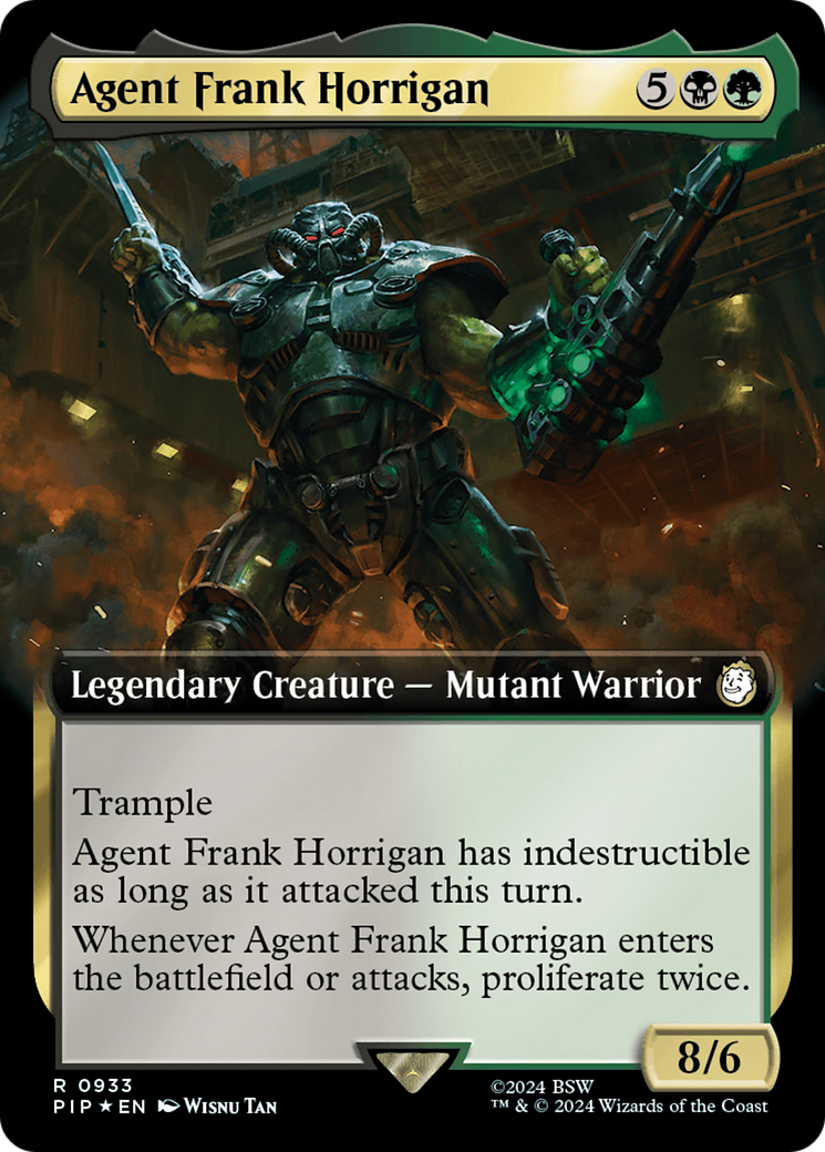 Agent Frank Horrigan (Extended Art) (Surge Foil) [Fallout] | Card Citadel