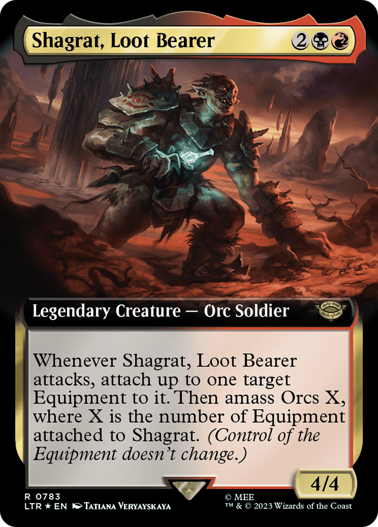 Shagrat, Loot Bearer (Extended Art) (Surge Foil) [The Lord of the Rings: Tales of Middle-Earth] | Card Citadel