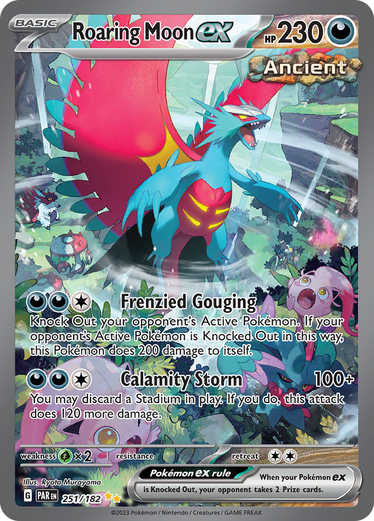 Roaring Moon ex (251/182) [Scarlet & Violet: Paradox Rift] | Card Citadel