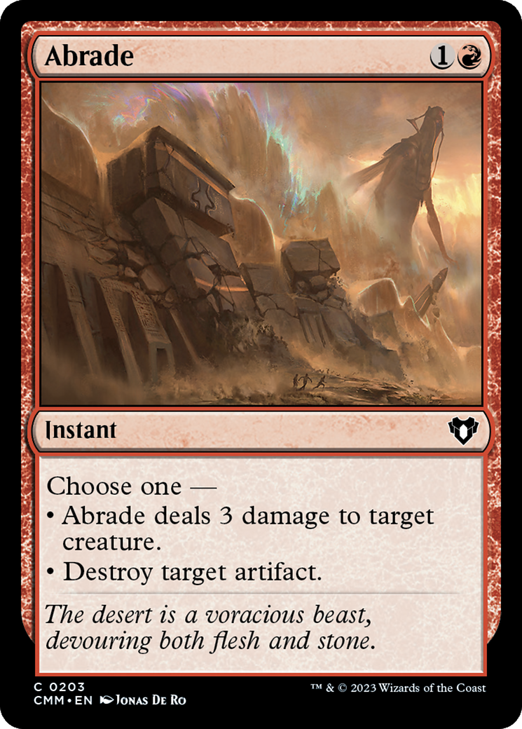 Abrade [Commander Masters] | Card Citadel