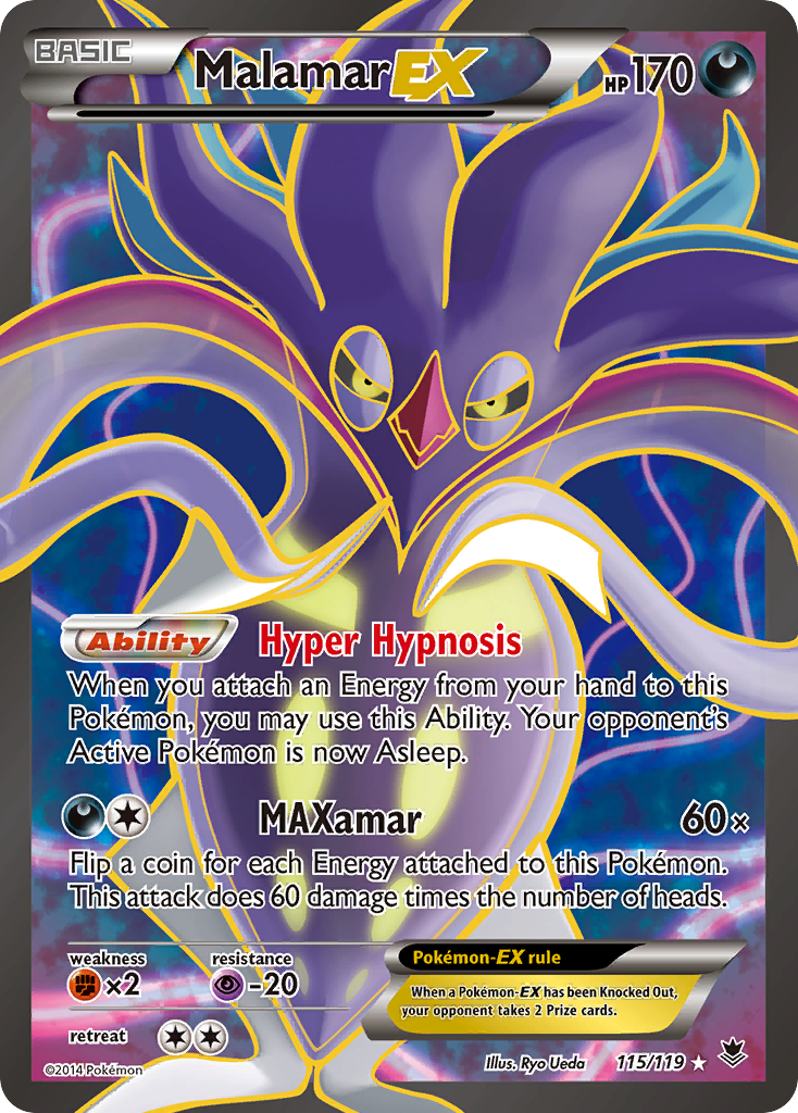 Malamar EX (115/119) [XY: Phantom Forces] | Card Citadel