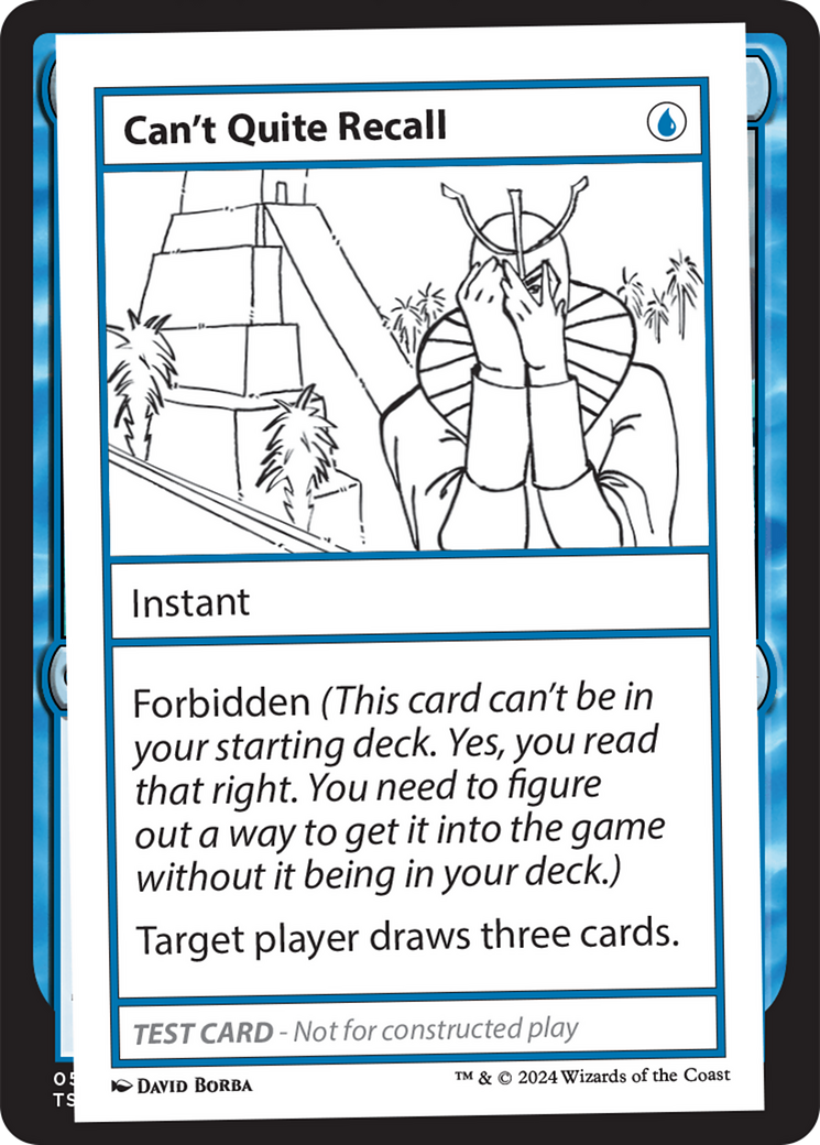 Can't Quite Recall [Mystery Booster 2 Playtest Cards] | Card Citadel