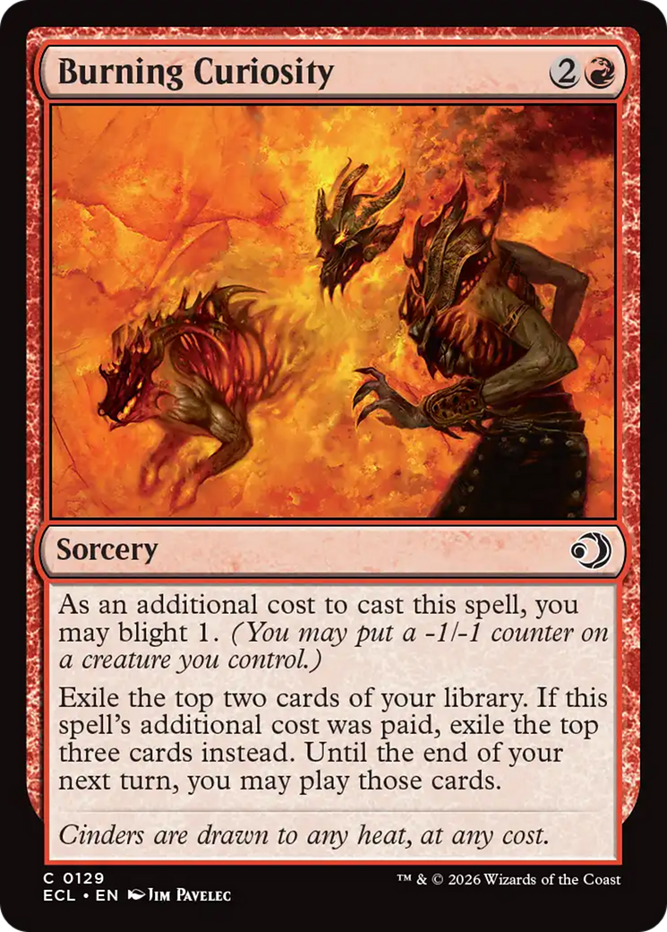 Burning Curiosity [Lorwyn Eclipsed] | Card Citadel