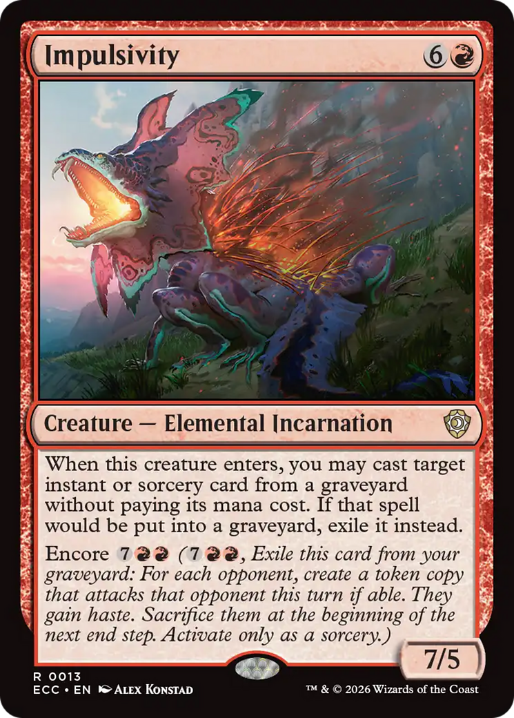 Impulsivity [Lorwyn Eclipsed Commander] | Card Citadel