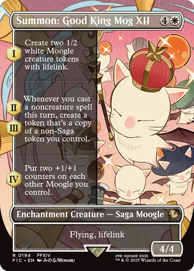 Summon: Good King Mog XII (Borderless) [FINAL FANTASY Commander] | Card Citadel
