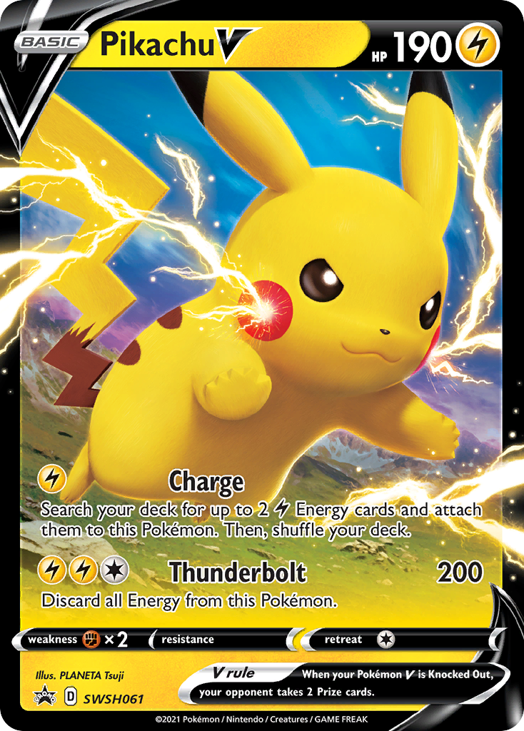 Pikachu V (SWSH061) [Sword & Shield: Black Star Promos] | Card Citadel