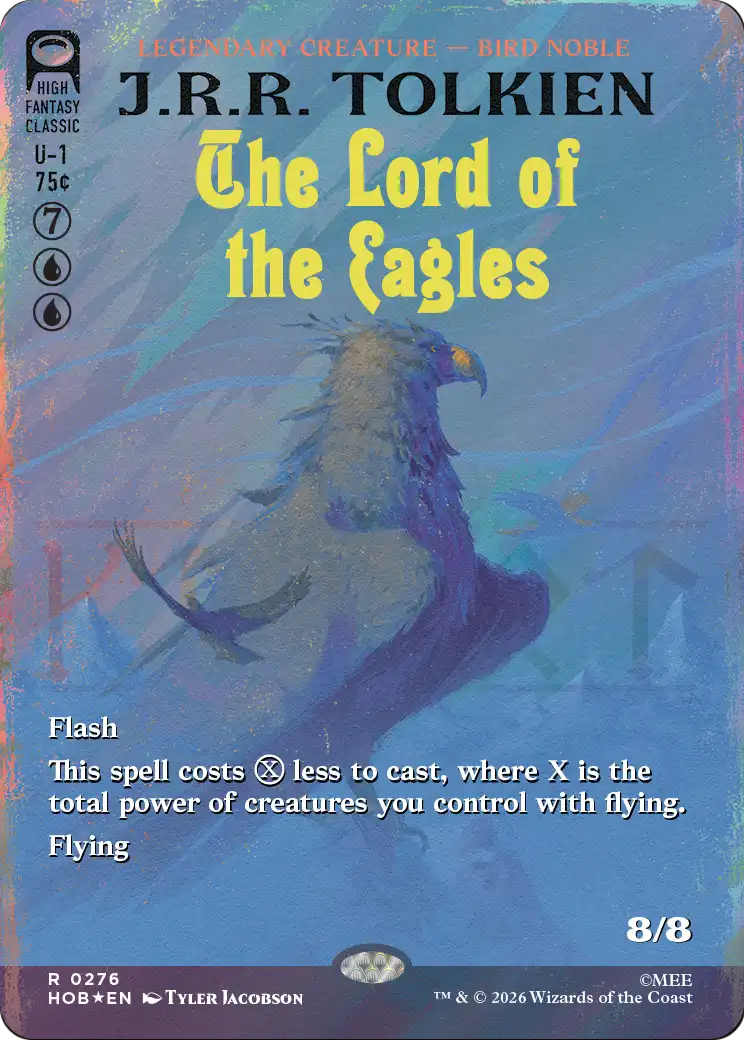 The Lord of the Eagles (Borderless) (Surge Foil) [The Hobbit] | Card Citadel