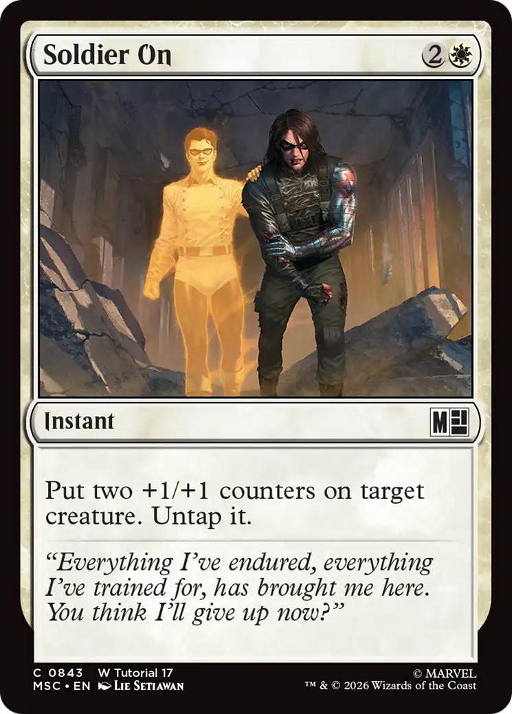 Soldier On (0843) [Marvel Super Heroes Commander] | Card Citadel