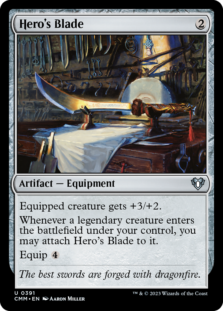 Hero's Blade [Commander Masters] | Card Citadel