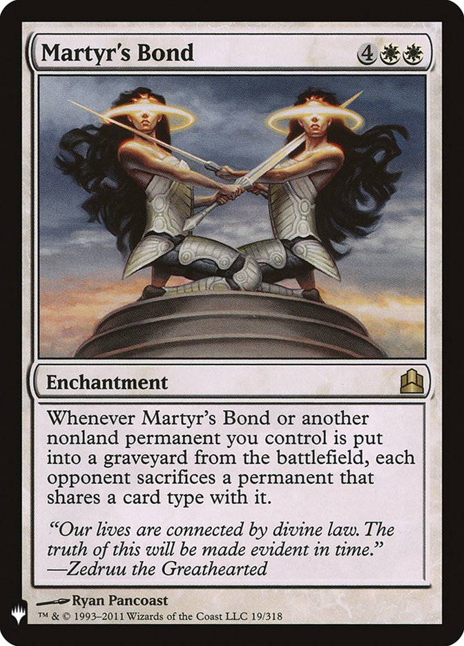 Martyr's Bond [The List] | Card Citadel