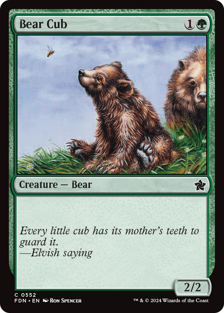 Bear Cub [Foundations] | Card Citadel