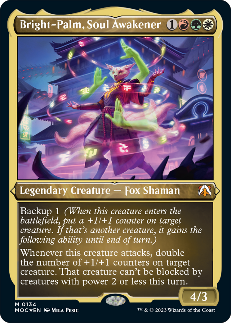 Bright-Palm, Soul Awakener (Display Commander) [March of the Machine Commander] | Card Citadel