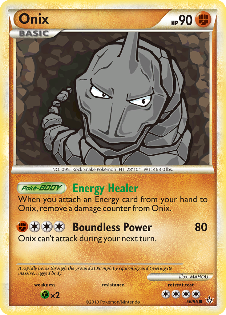 Onix (56/95) [HeartGold & SoulSilver: Unleashed] | Card Citadel