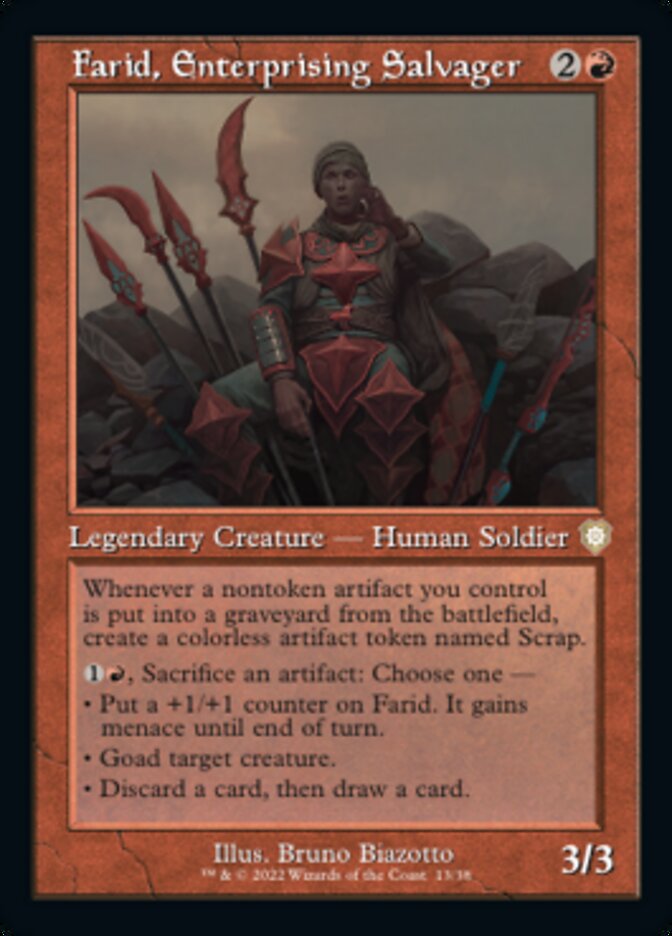 Farid, Enterprising Salvager (Retro) [The Brothers' War Commander] | Card Citadel