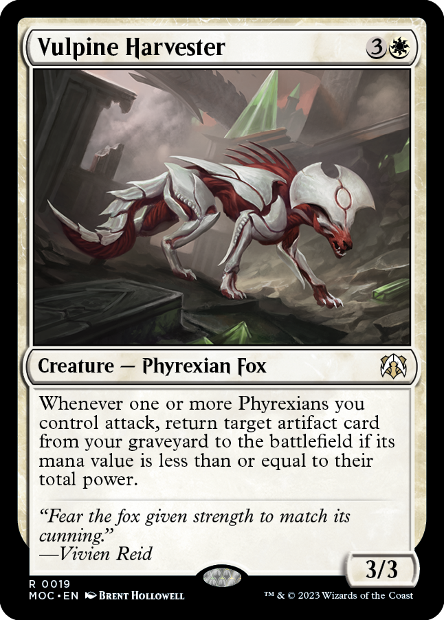 Vulpine Harvester [March of the Machine Commander] | Card Citadel