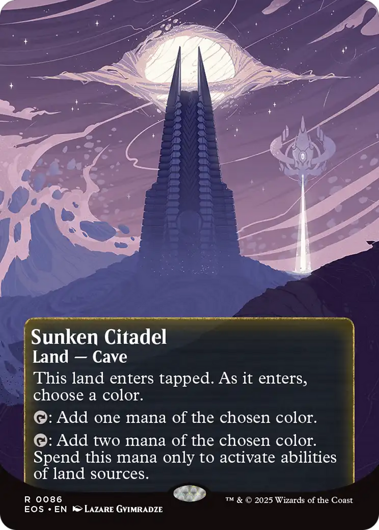 Sunken Citadel (0086) (Borderless) [Edge of Eternities: Stellar Sights] | Card Citadel
