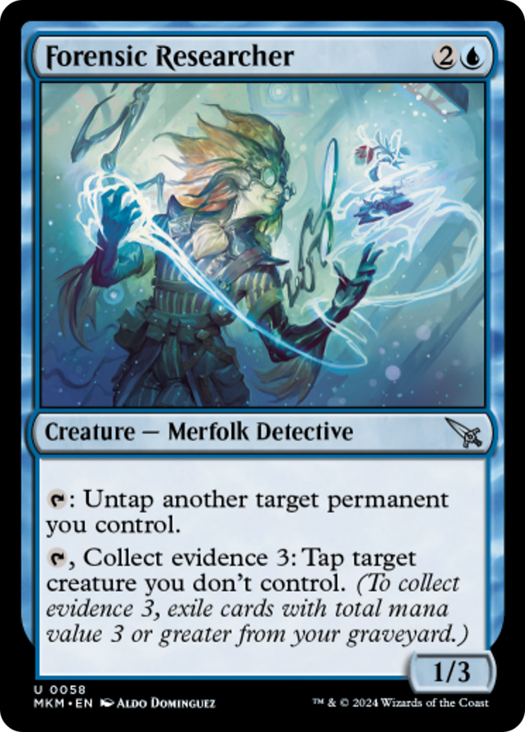 Forensic Researcher [Murders at Karlov Manor] | Card Citadel