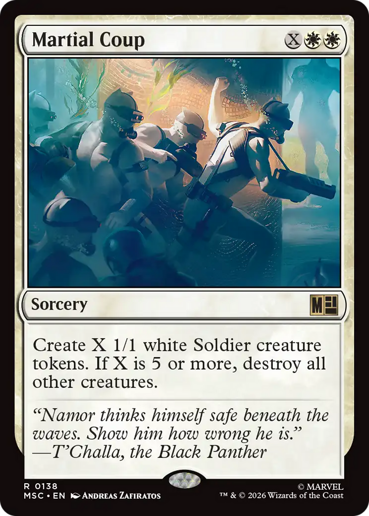 Martial Coup (Surge Foil) [Marvel Super Heroes Commander] | Card Citadel
