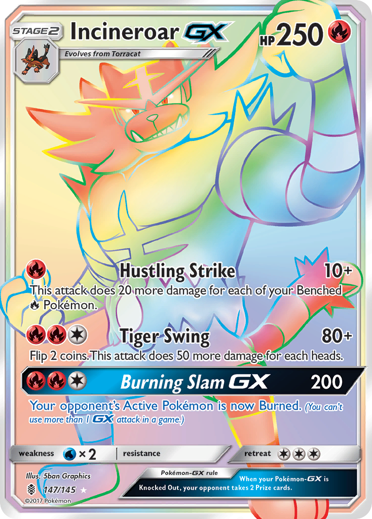 Incineroar GX (147/145) [Sun & Moon: Guardians Rising] | Card Citadel