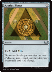 Azorius Signet [Duskmourn: House of Horror Commander] | Card Citadel