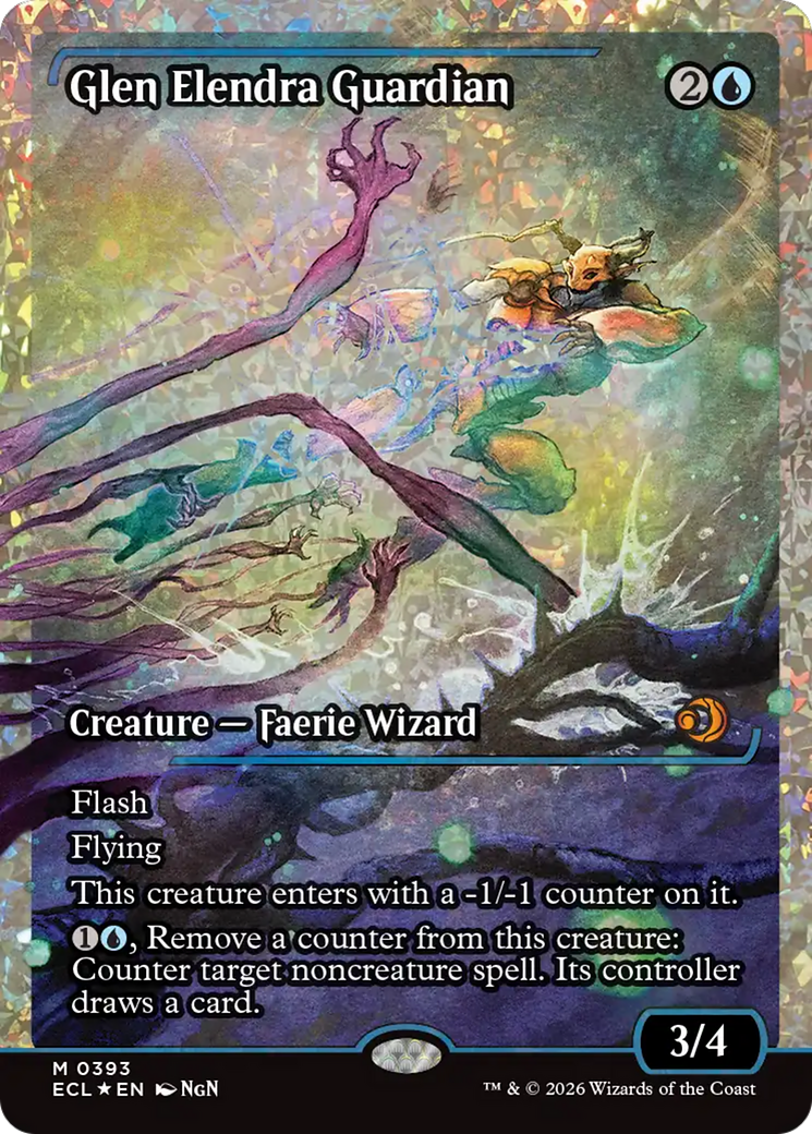 Glen Elendra Guardian (0393) (Showcase) (Fracture Foil) [Lorwyn Eclipsed] | Card Citadel