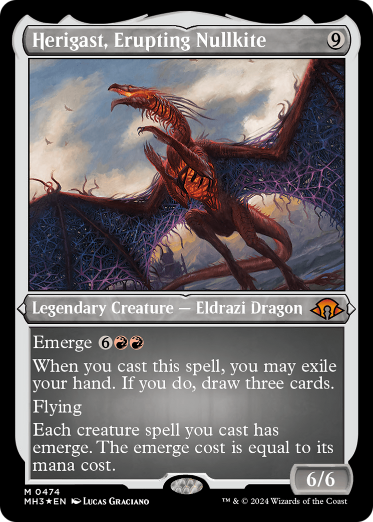 Herigast, Erupting Nullkite (Foil Etched) [Modern Horizons 3] | Card Citadel