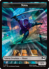 Treasure // Ninja Double-Sided Token [Teenage Mutant Ninja Turtles Commander Tokens] | Card Citadel