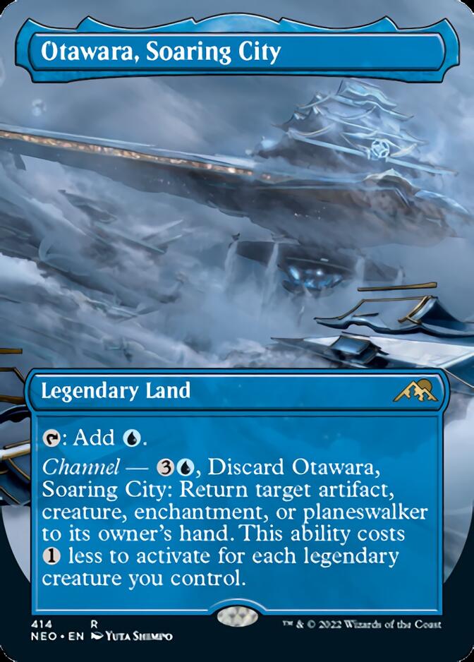 Otawara, Soaring City (Borderless Alternate Art) [Kamigawa: Neon Dynasty] | Card Citadel