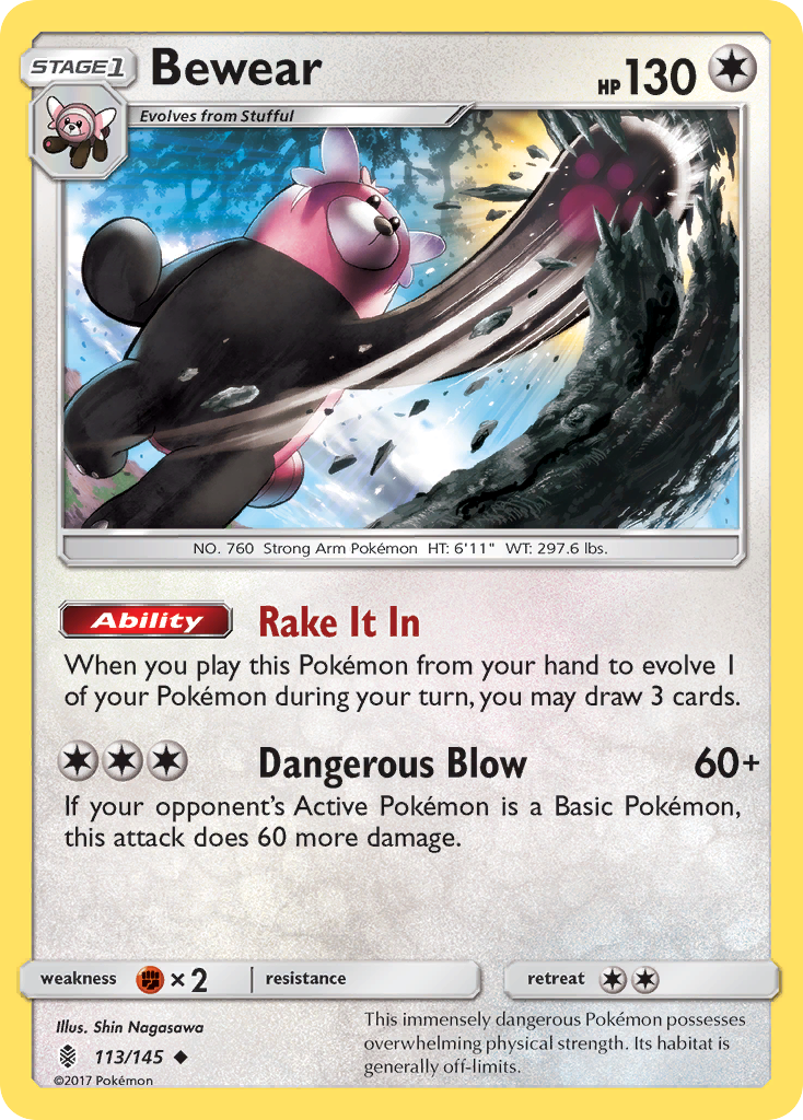 Bewear (113/145) [Sun & Moon: Guardians Rising] | Card Citadel