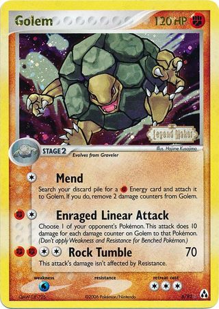 Golem (6/92) (Stamped) [EX: Legend Maker] | Card Citadel