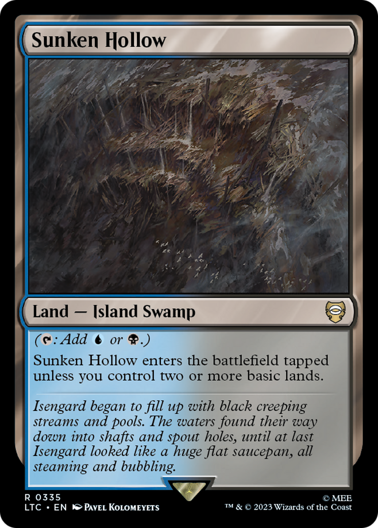 Sunken Hollow [The Lord of the Rings: Tales of Middle-Earth Commander] | Card Citadel