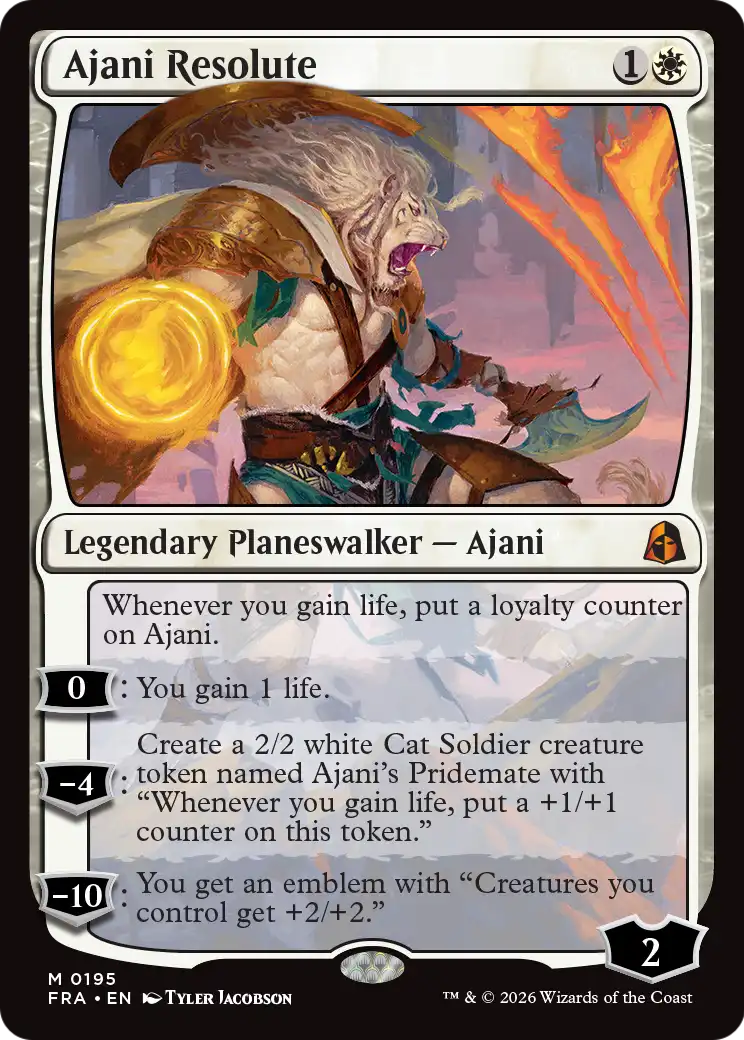 Ajani Resolute [Reality Fracture] | Card Citadel