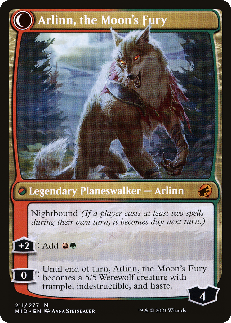 Arlinn, the Pack's Hope // Arlinn, the Moon's Fury [Secret Lair: From Cute to Brute] | Card Citadel