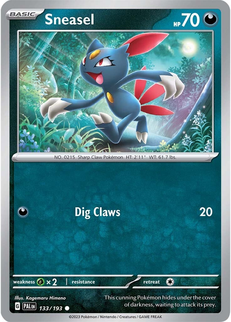 Sneasel (133/193) [Scarlet & Violet: Paldea Evolved] | Card Citadel
