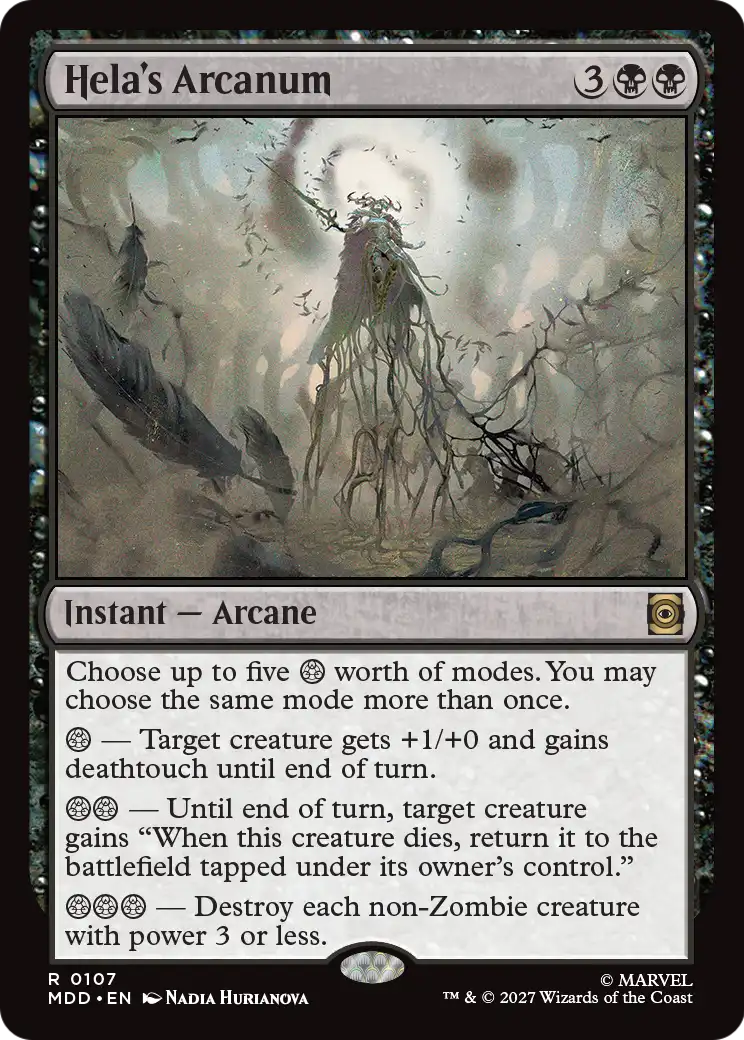 Hela's Arcanum [Marvel: Darkhold Destiny] | Card Citadel