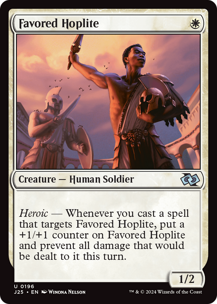 Favored Hoplite [Foundations Jumpstart] | Card Citadel