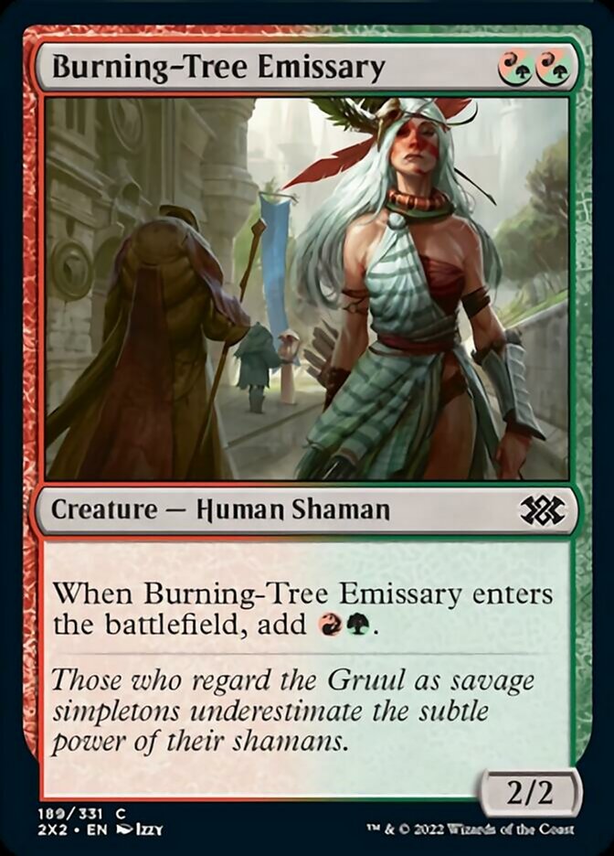 Burning-Tree Emissary [Double Masters 2022] | Card Citadel