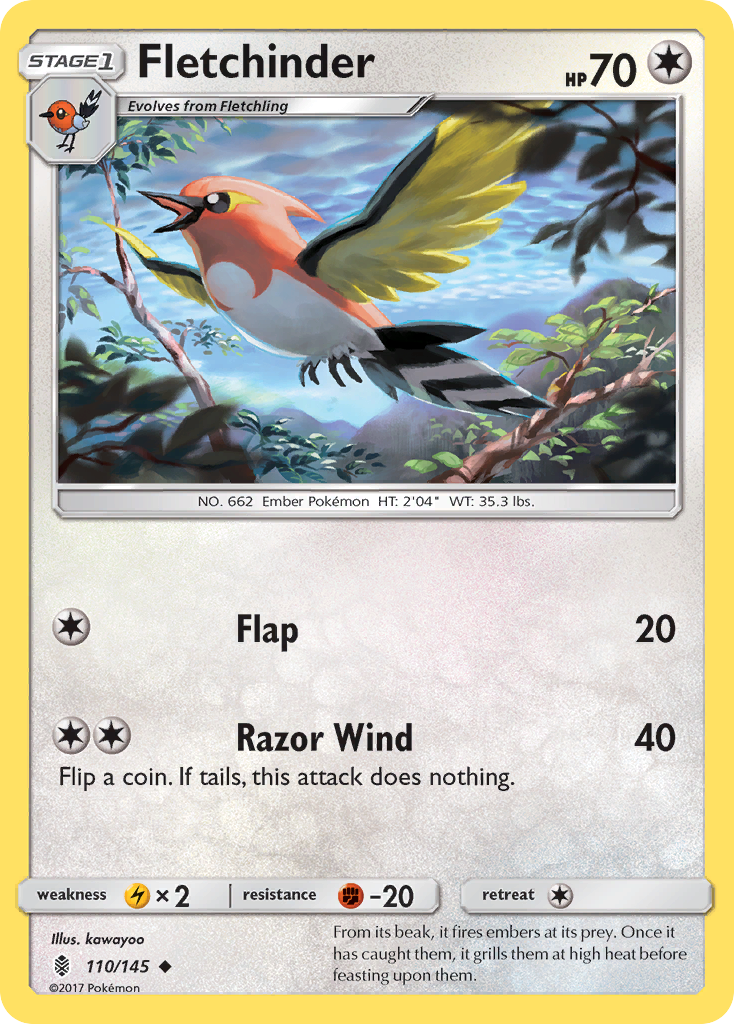 Fletchinder (110/145) [Sun & Moon: Guardians Rising] | Card Citadel