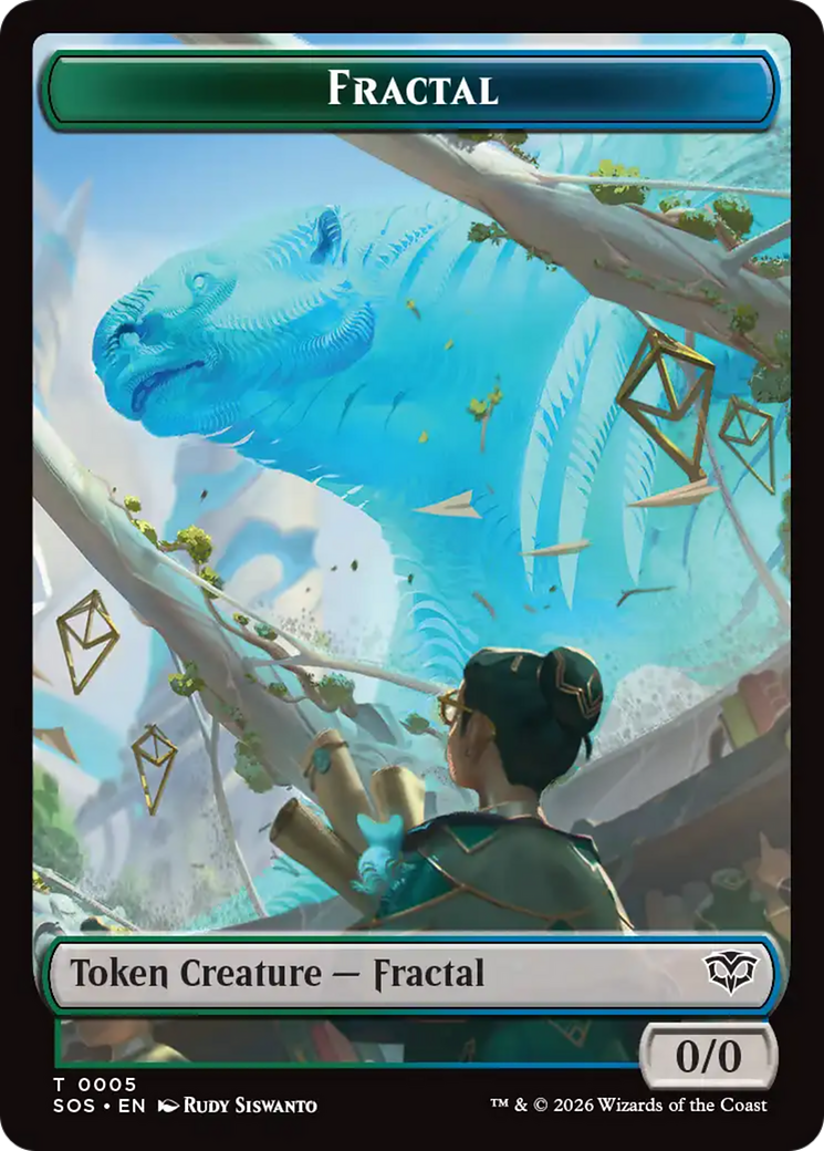 Boar // Fractal (0005) Double-Sided Token [Secrets of Strixhaven Commander Tokens] | Card Citadel