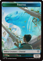 Boar // Fractal (0005) Double-Sided Token [Secrets of Strixhaven Commander Tokens] | Card Citadel