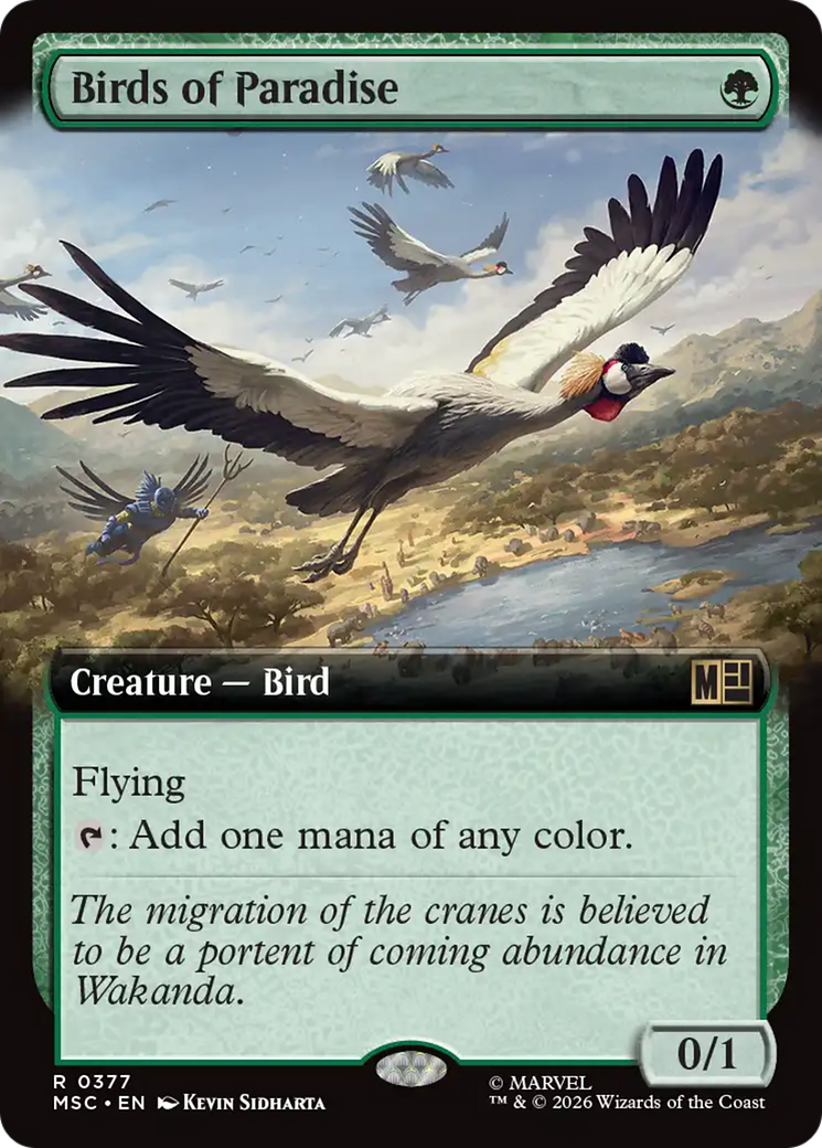 Birds of Paradise (Extended Art) [Marvel Super Heroes Commander] | Card Citadel