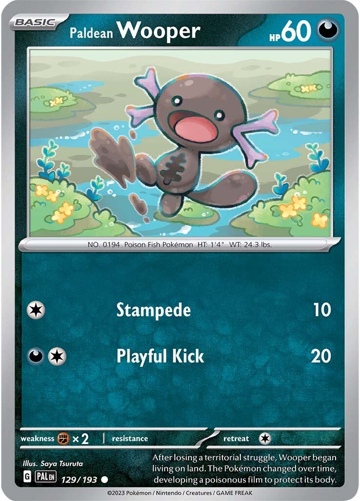 Paldean Wooper (129/193) [Scarlet & Violet: Paldea Evolved] | Card Citadel