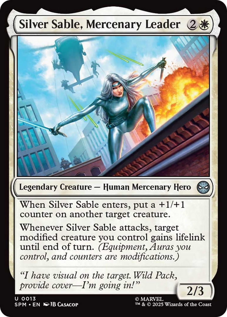 Silver Sable, Mercenary Leader [Marvel's Spider-Man] | Card Citadel