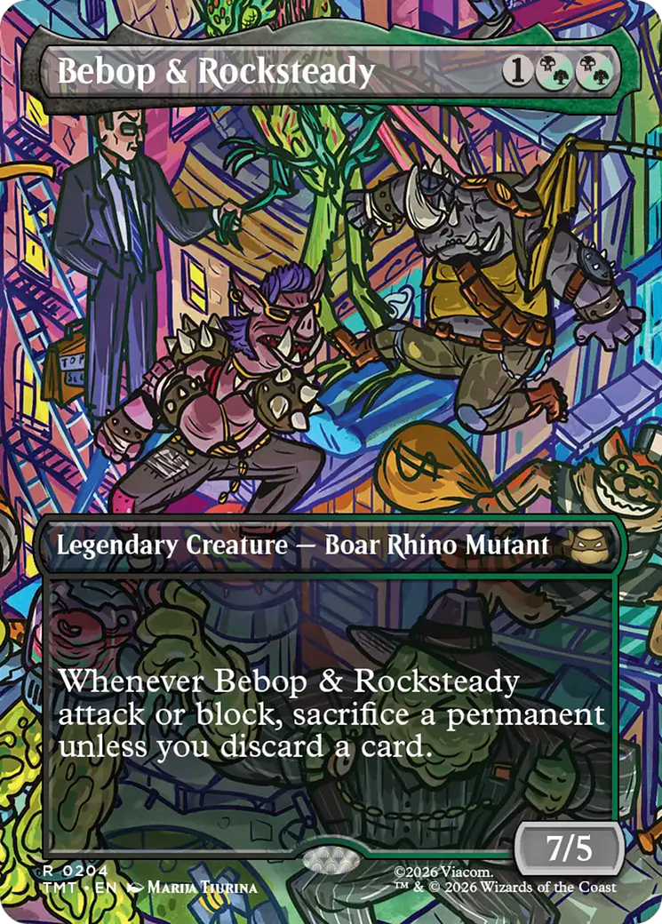 Bebop & Rocksteady (Borderless) [Teenage Mutant Ninja Turtles] | Card Citadel