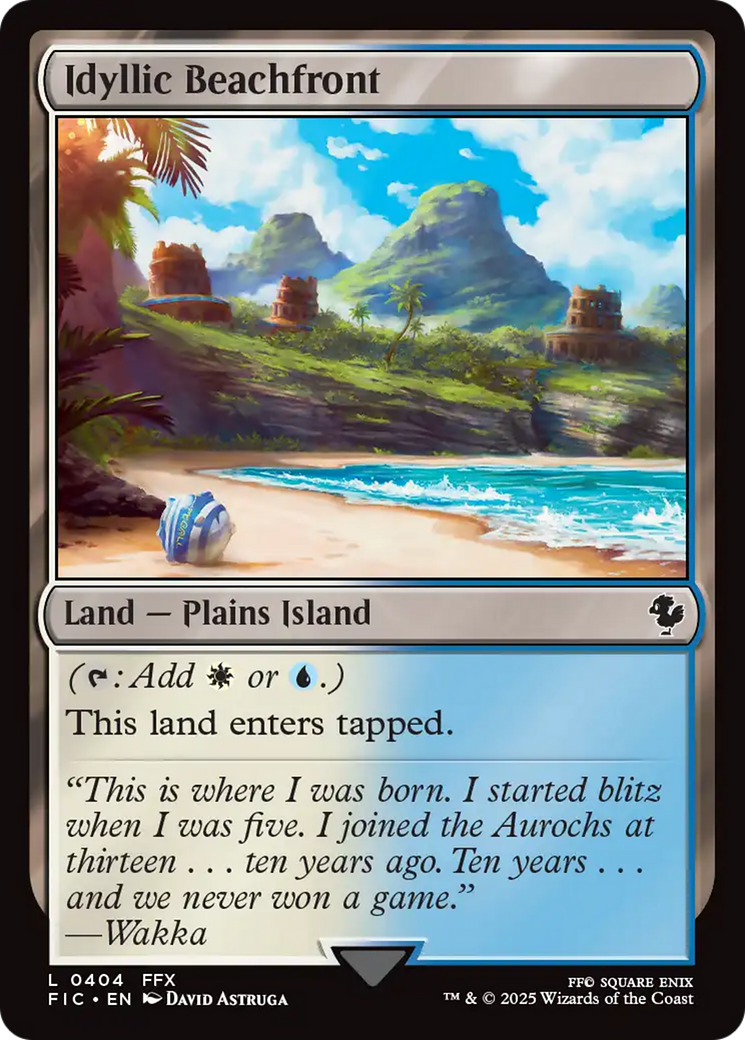 Idyllic Beachfront [FINAL FANTASY Commander] | Card Citadel