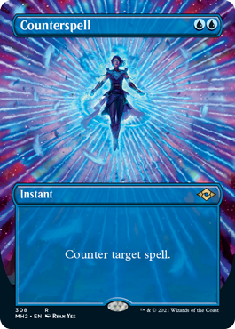 Counterspell (Borderless Alternate Art) [Modern Horizons 2] | Card Citadel