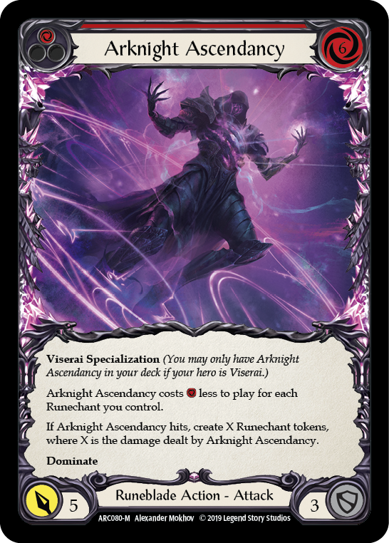 Arknight Ascendancy [ARC080-M] (Arcane Rising)  1st Edition Normal | Card Citadel